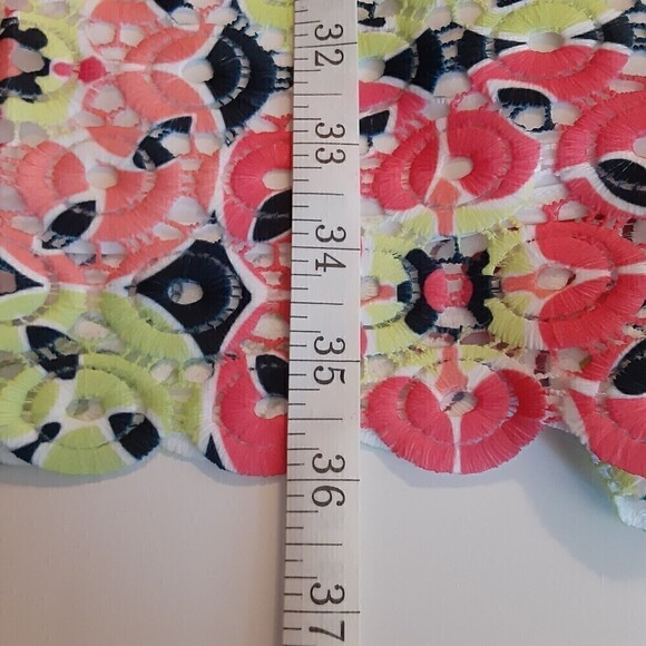 Women's Crown & Ivy Dress - Neon Color Embroidered Sleeveless  Size M - Picture 9 of 9